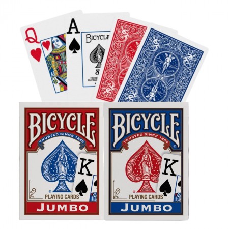 Bicycle Jumbo Blister Pack 2 kortų kaladės (Mėlynos ir raudonos)